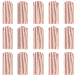 12 Pieces Toe Tubes Sleeves, Toe Protectors, Toe Bandages with Fabric and Gel Gel Toe Protector for Women Prevent Bunions Hammertoes Callus Corn Blisters Finger (0.98 Inch Diameter) 0.98 Inch Diameter