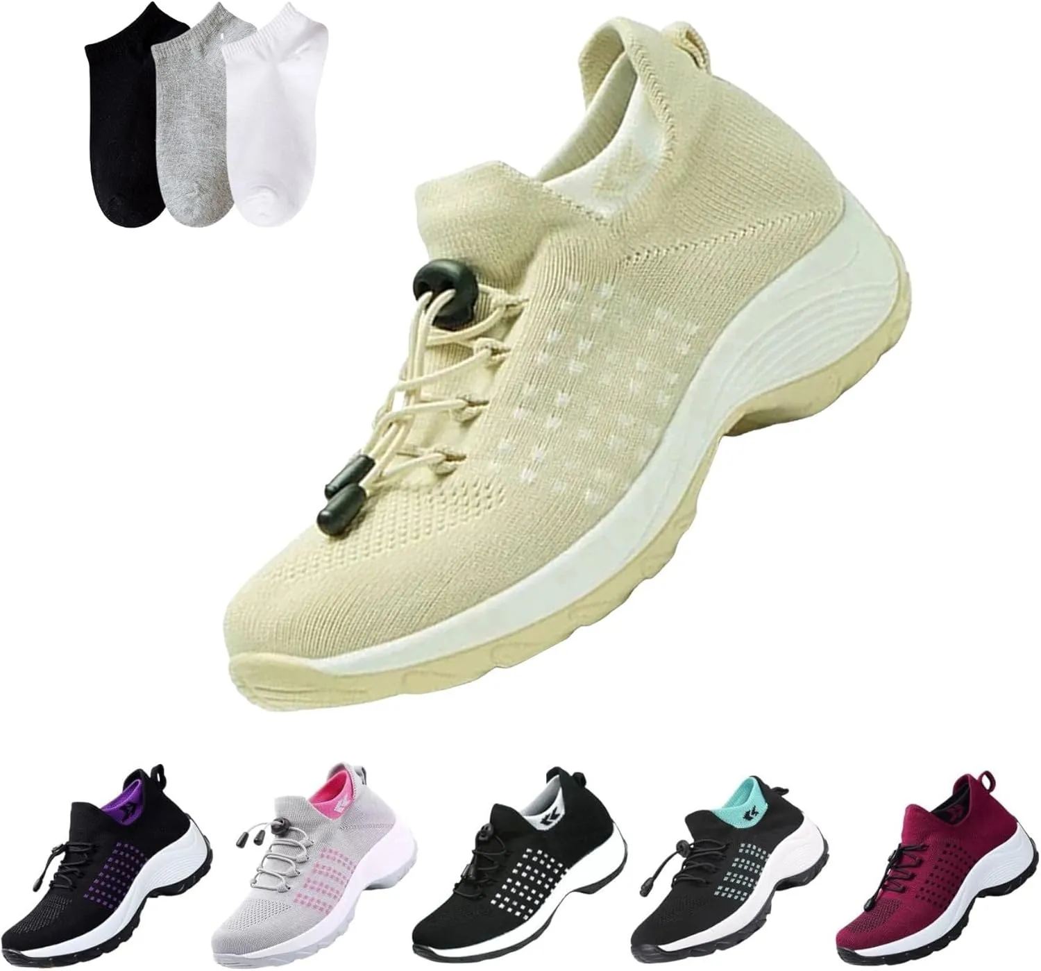 2025 New Comfortwear Ortho Shoes for Women Plantar Fasciitis, Orthopedic Sneakers Breathable Women Walking Shoes