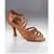 2.5" Tatiana Flared Heel Latin Sandal -- Antique Silk