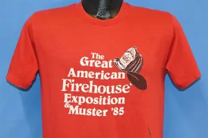 80s The Great American Firehouse Exposition 1985 t-shirt Medium