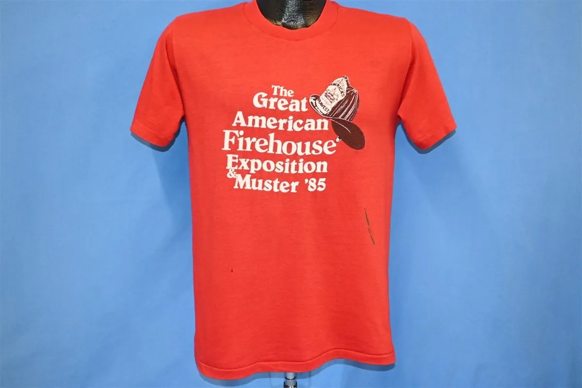 80s The Great American Firehouse Exposition 1985 t-shirt Medium