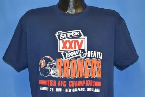 90s Denver Broncos Super Bowl XXIV t-shirt Large