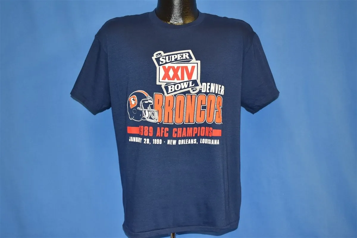90s Denver Broncos Super Bowl XXIV t-shirt Large