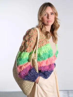 Arena Rainbow Cardigan - Bold