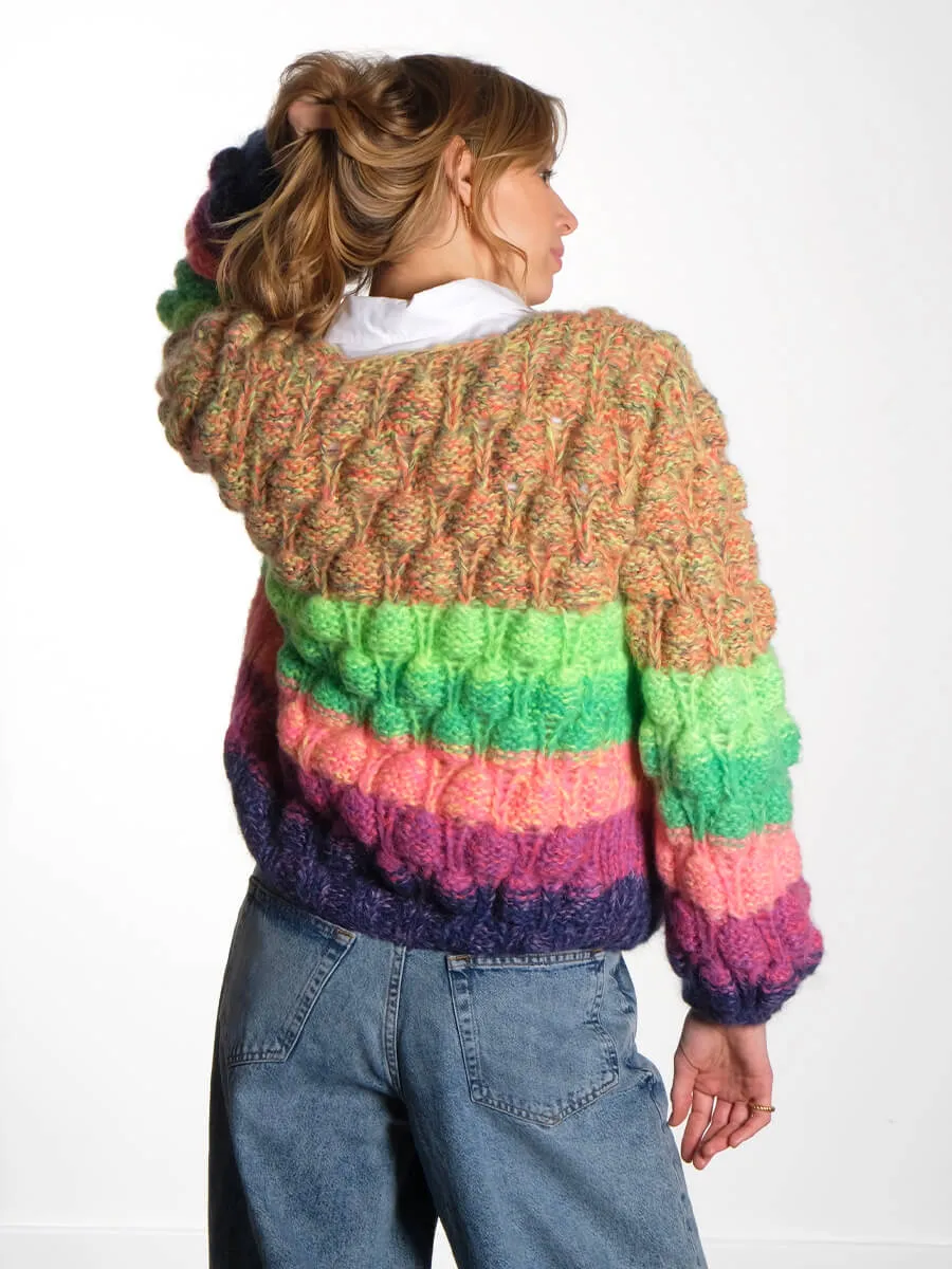 Arena Rainbow Cardigan - Bold