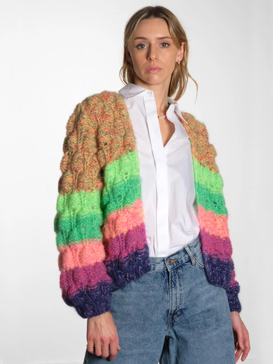 Arena Rainbow Cardigan - Bold