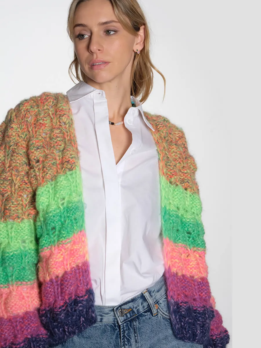 Arena Rainbow Cardigan - Bold