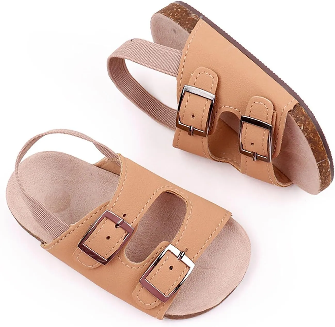 Baby Sandals Summer Baby Slippers Elastic Straps Sandals Slip Months Toddler Shoes Shoes Summer