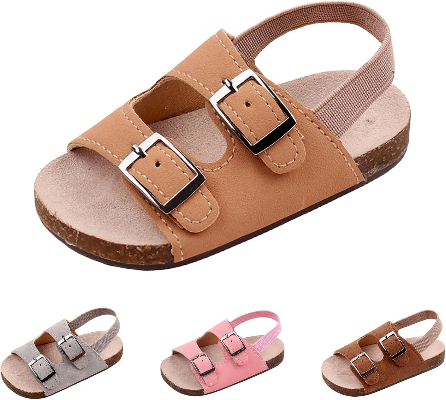 Baby Sandals Summer Baby Slippers Elastic Straps Sandals Slip Months Toddler Shoes Shoes Summer