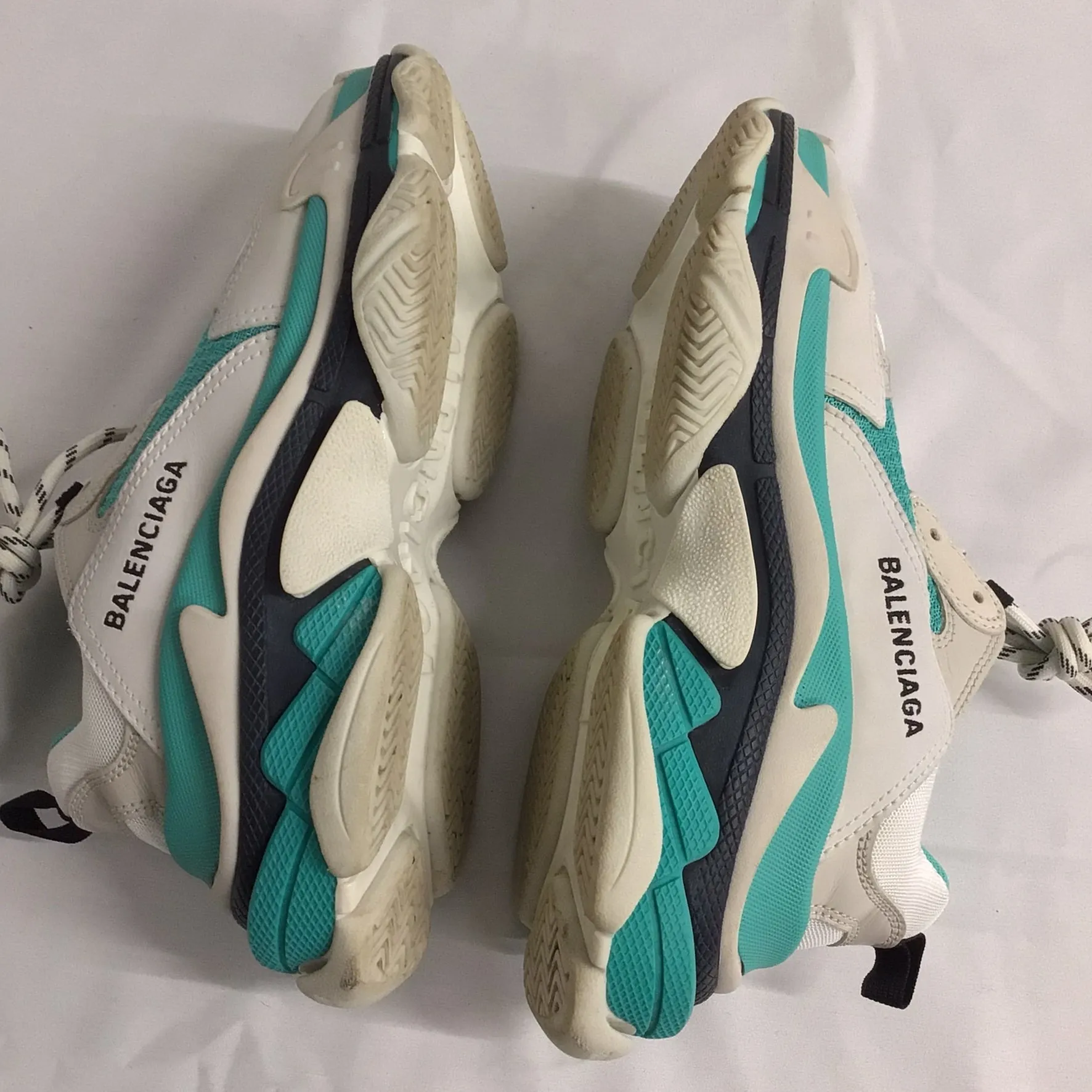 Balenciaga Triple S '524039' Turquoise/Grey Colourway Size 6 UK 39 EU