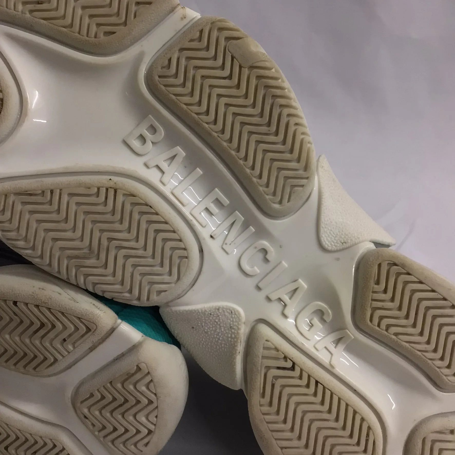 Balenciaga Triple S '524039' Turquoise/Grey Colourway Size 6 UK 39 EU