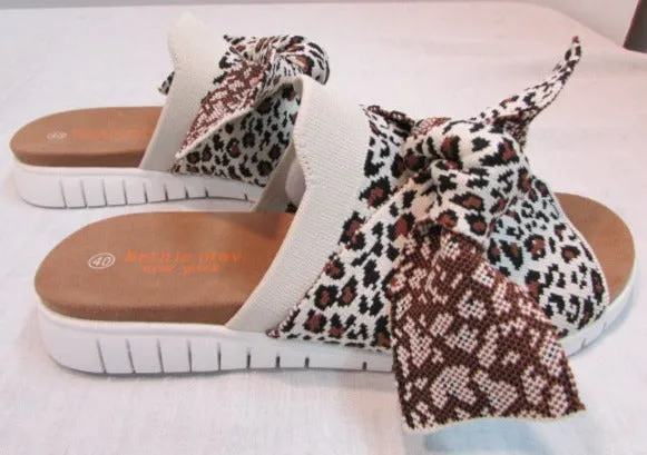 Bernie Mev New York Woven "Freesia" Bow Detail Sandal