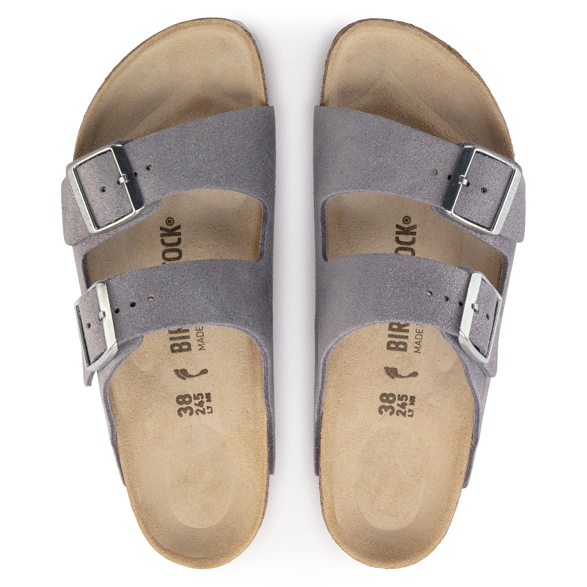 Birkenstock Arizona Shimmering Suede Leather Women's