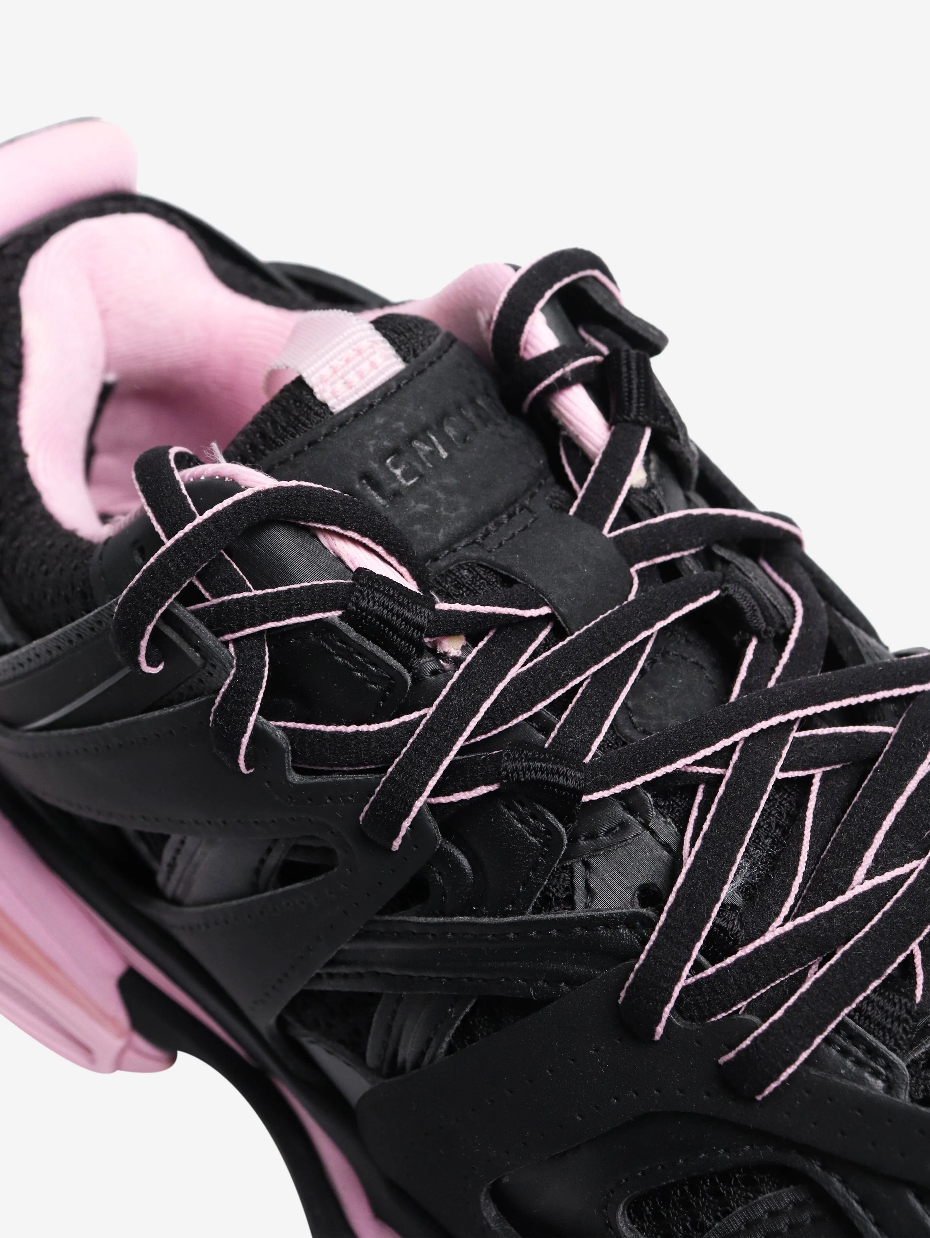 Black and pink Track trainers - size EU 36