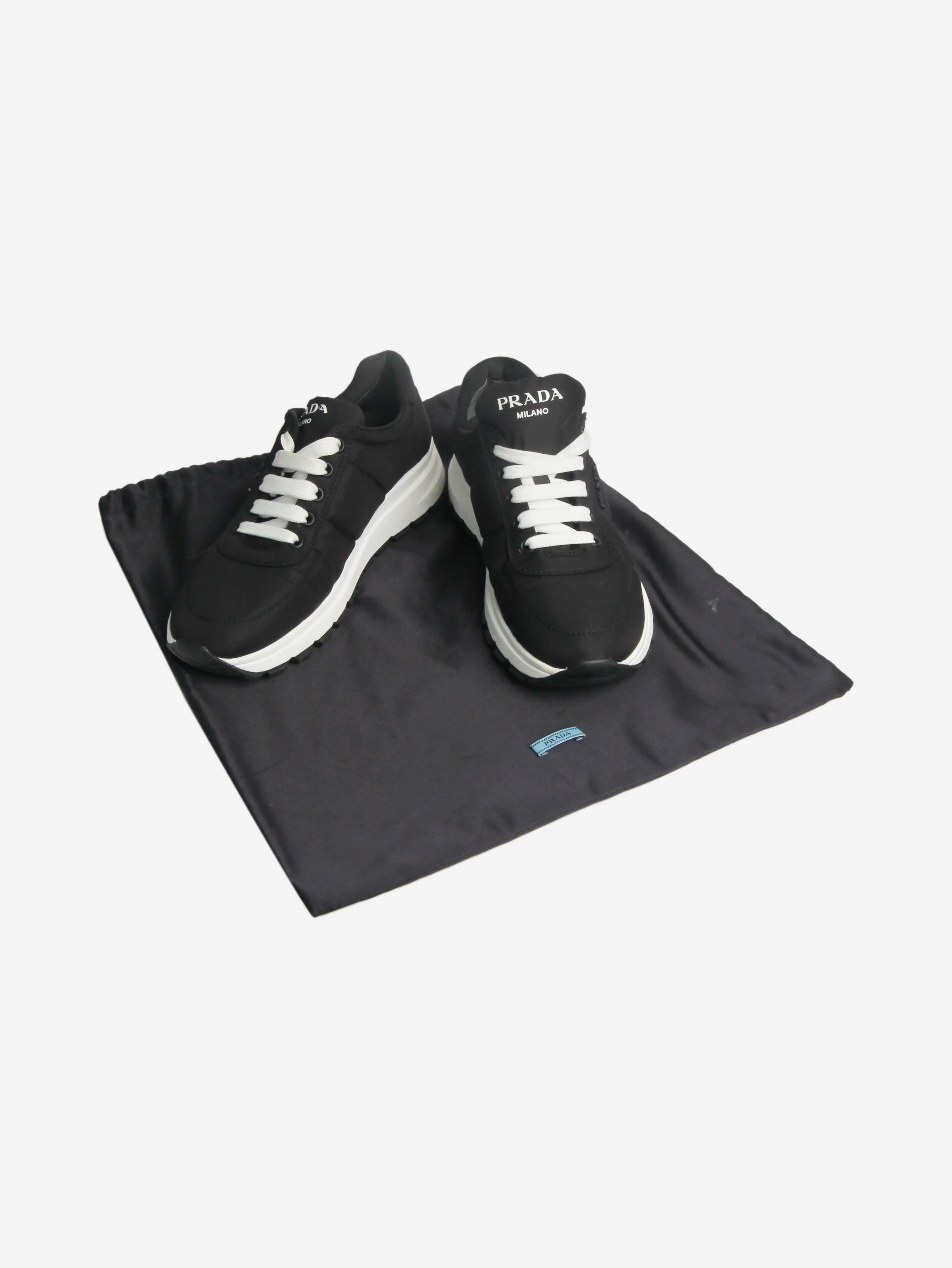 Black renylon trainers - size EU 37.5 (UK 4.5)