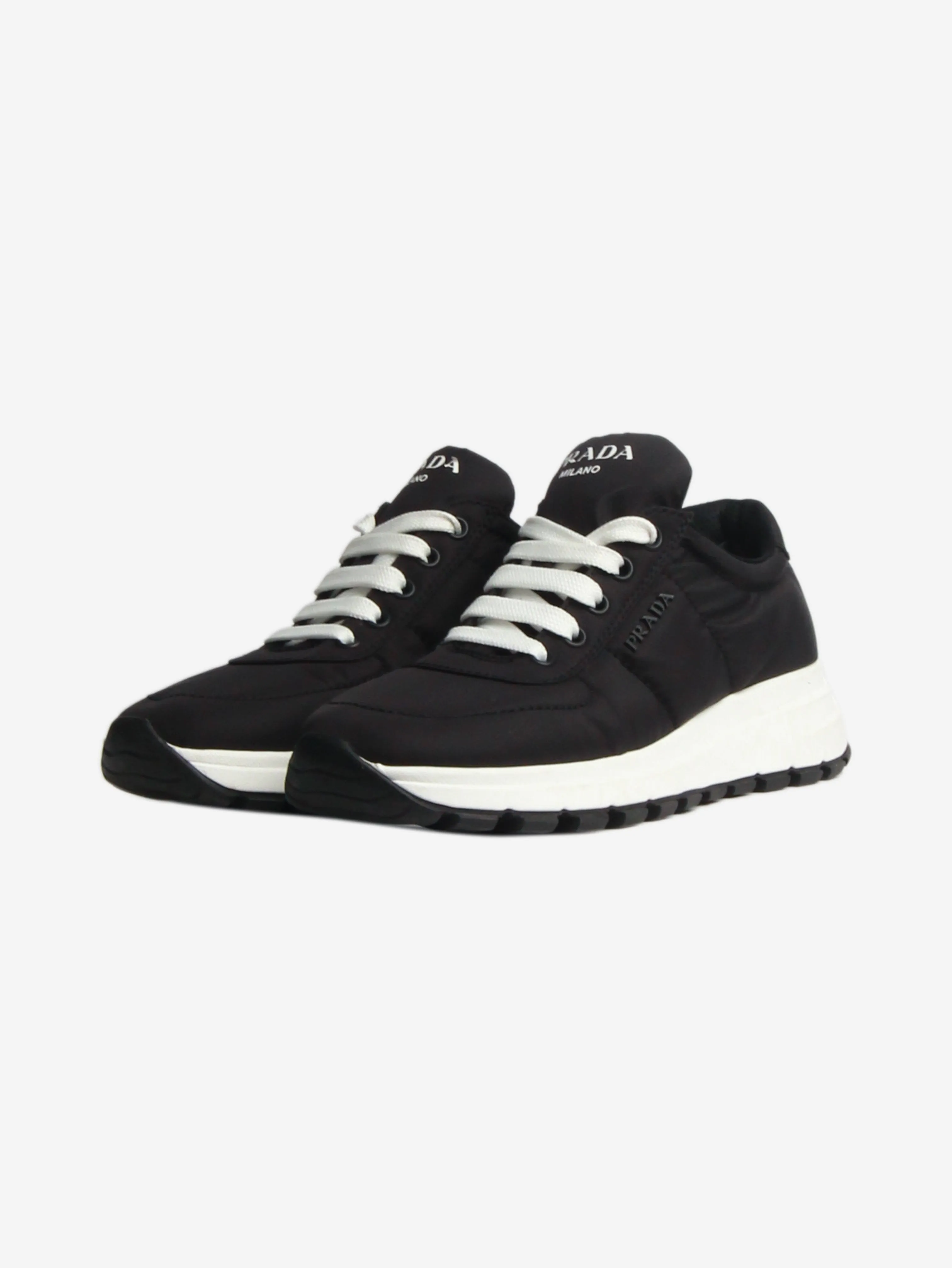 Black renylon trainers - size EU 37.5 (UK 4.5)