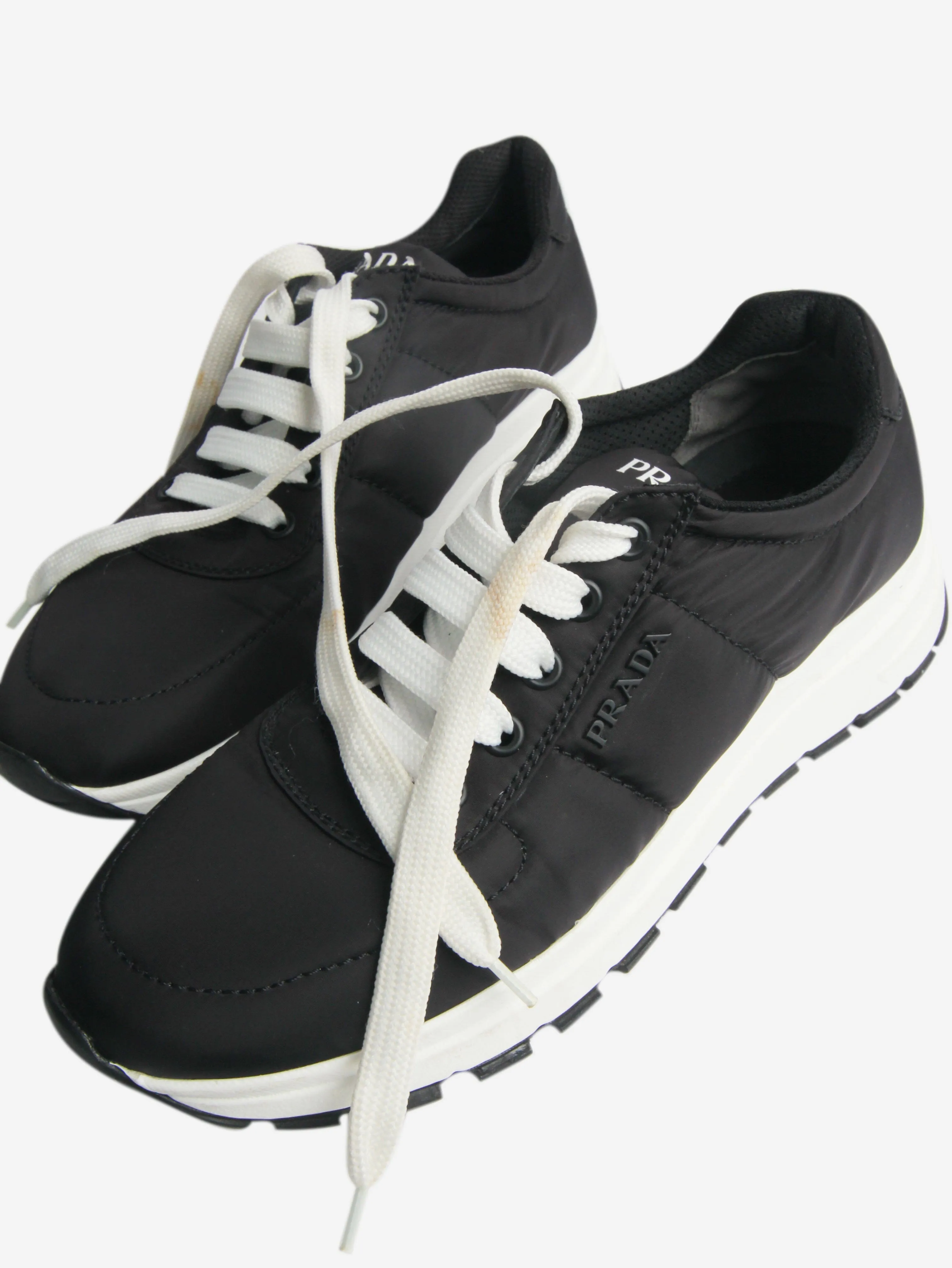 Black renylon trainers - size EU 37.5 (UK 4.5)