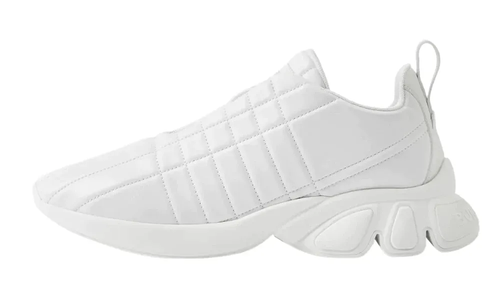 Burberry Quilted Leather Classic Sneakers 'White'