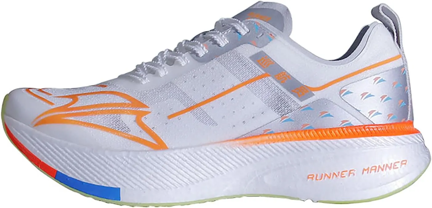 Carbon Plate Running Shoes for Men  Cushioned, Lightweight, Breathable, Non-Slip Road Sneakers