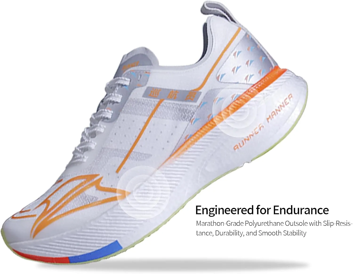 Carbon Plate Running Shoes for Men  Cushioned, Lightweight, Breathable, Non-Slip Road Sneakers