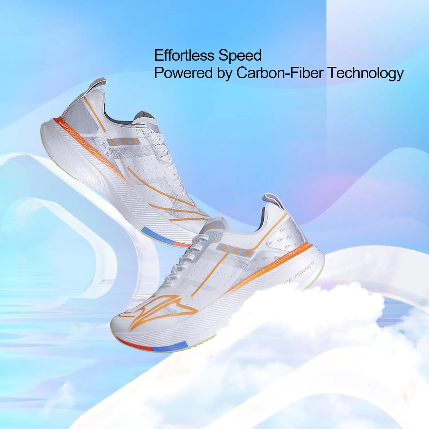 Carbon Plate Running Shoes for Men  Cushioned, Lightweight, Breathable, Non-Slip Road Sneakers