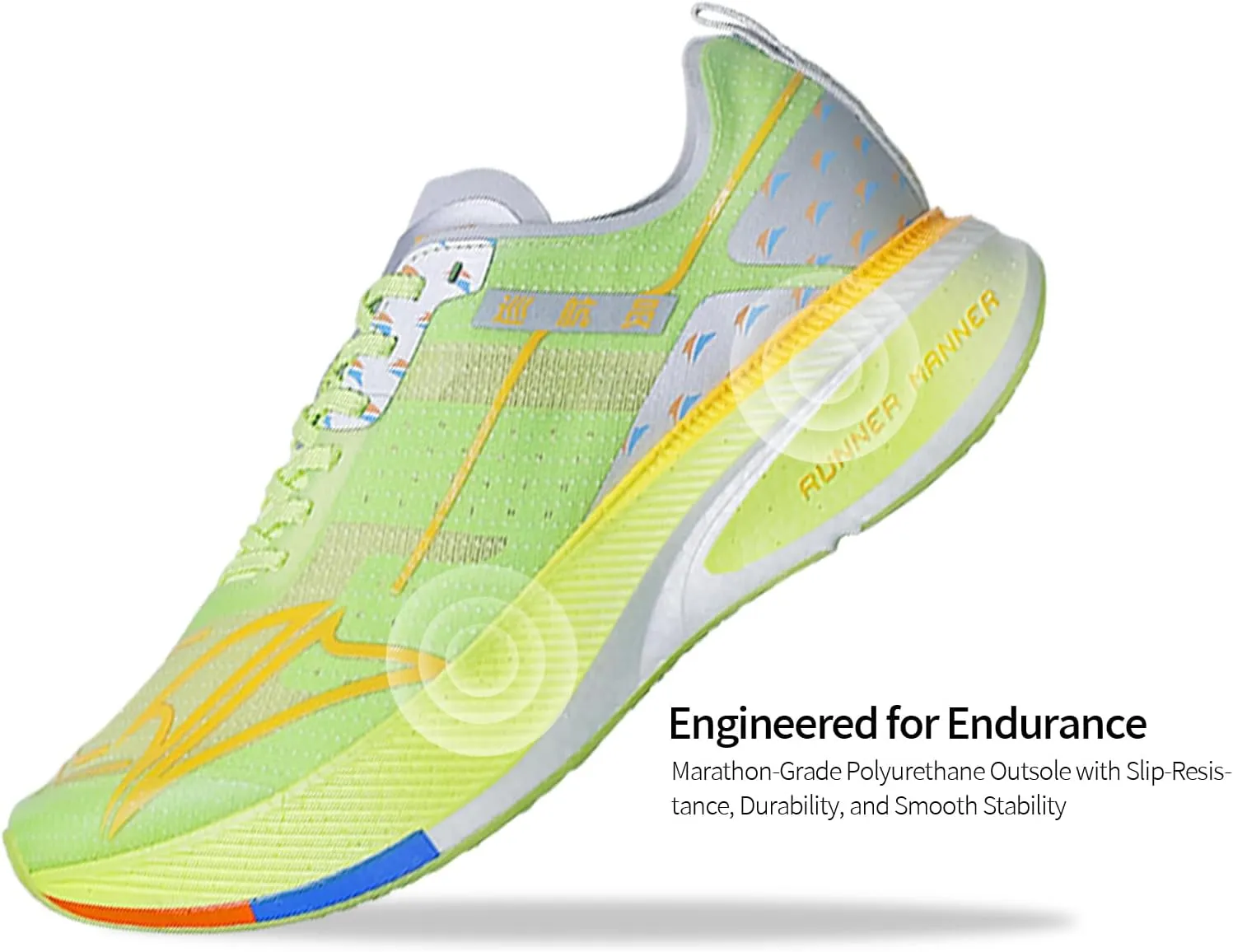 Carbon Plate Running Shoes for Men  Cushioned, Lightweight, Breathable, Non-Slip Road Sneakers