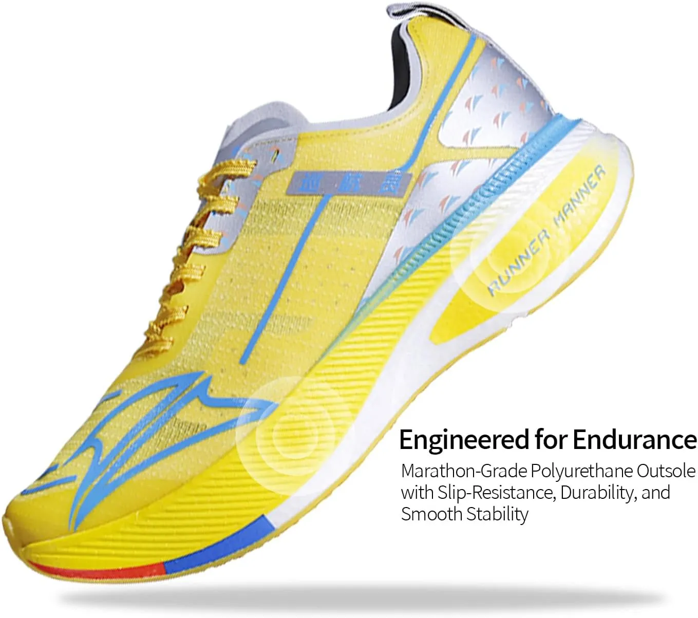 Carbon Plate Running Shoes for Men  Cushioned, Lightweight, Breathable, Non-Slip Road Sneakers