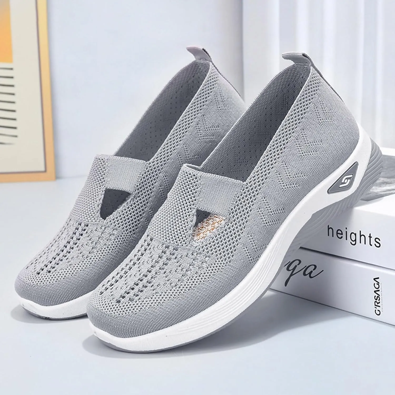 Cathalem Orthopedic Shoes for Women, Diabetic Shoes for Women 2024 New Women's Woven Breathable Soft Sole Shoes
