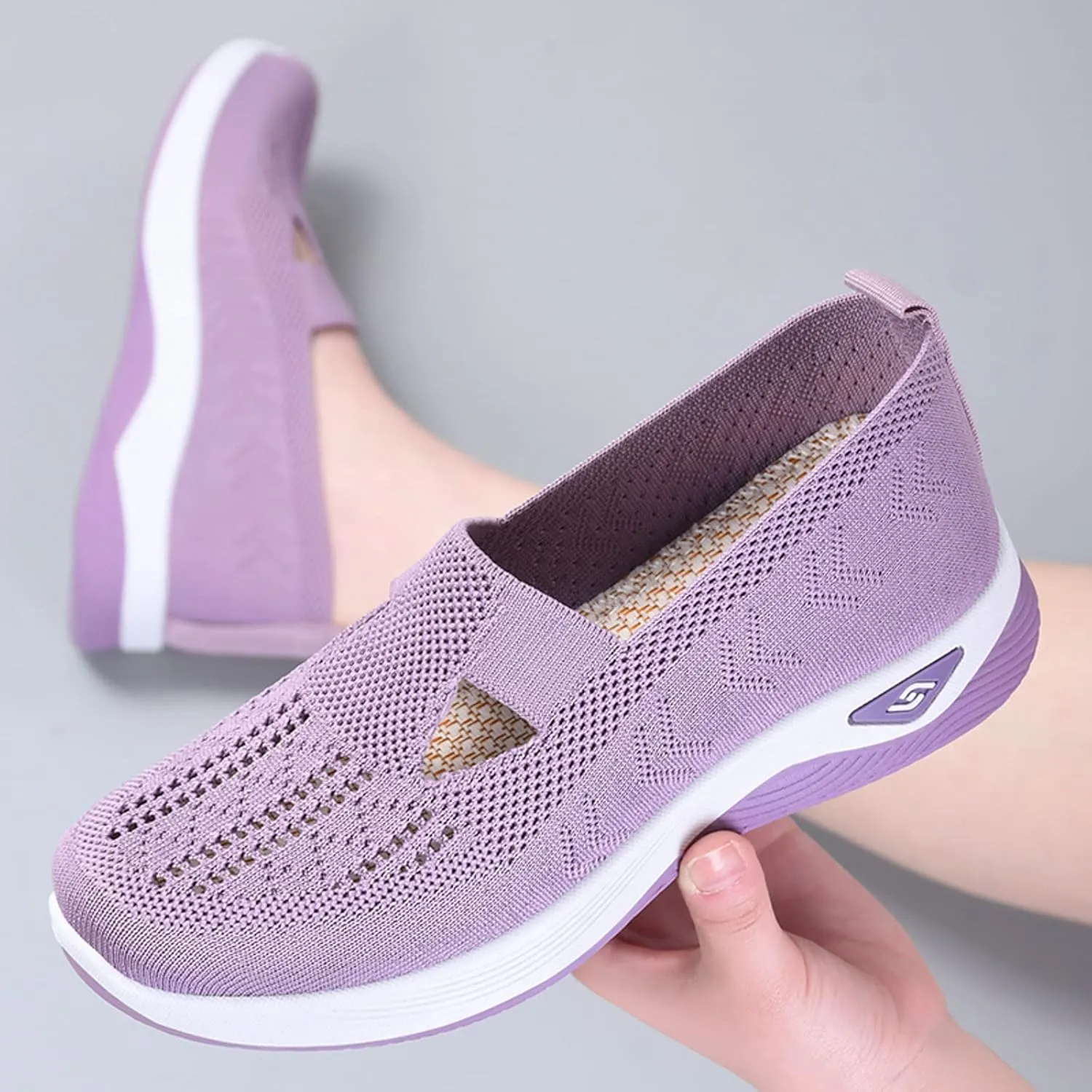 Cathalem Orthopedic Shoes for Women, Women's Woven Breathable Soft Sole Shoes, Orthopedic Shoes Orthopedic Sneakers for Women