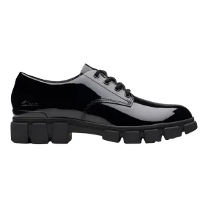 Clarks Girls Shoe Evyn Lace K. Black Patent