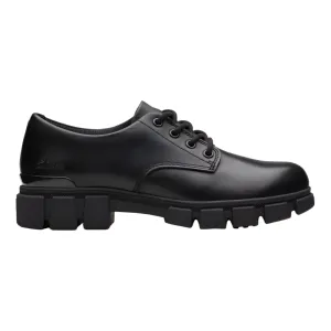 Clarks Girls Shoe Evyn Lace Y. Black Leather