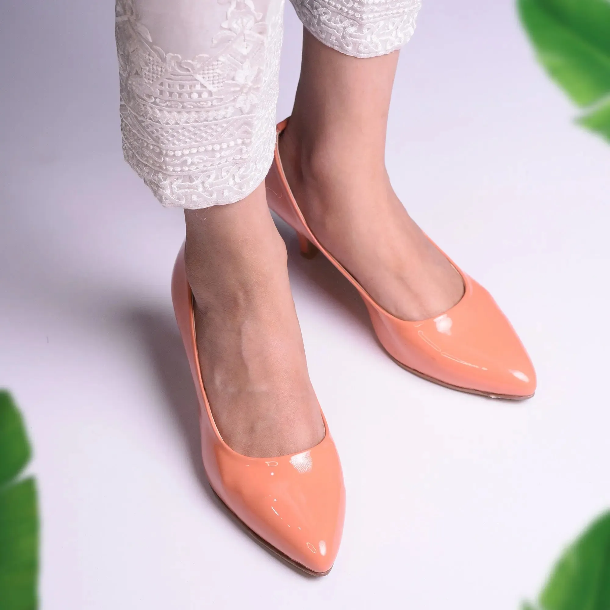 Classy Court Shoes Orange