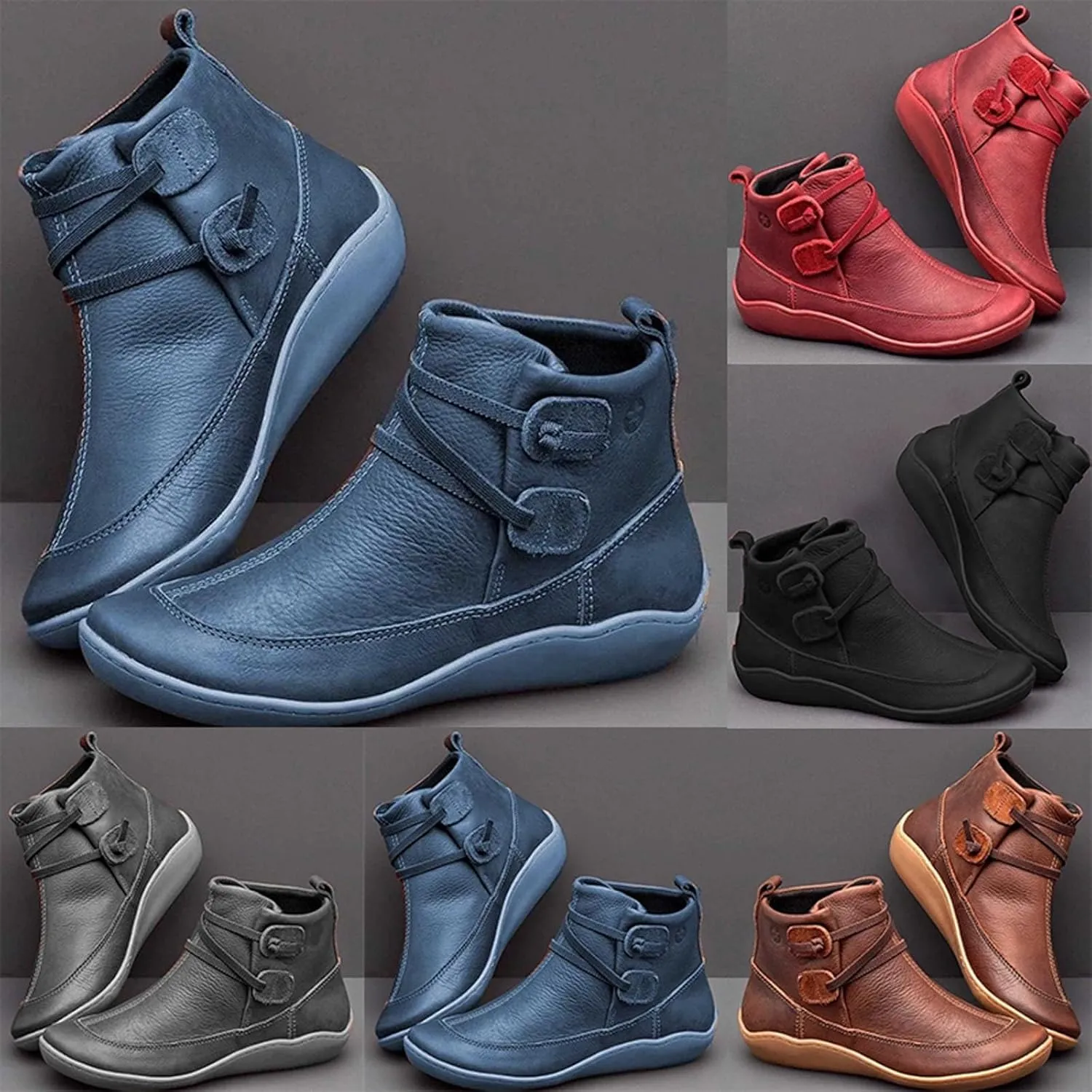 Combat Boots Womens Ankle Womens Heeled Booties Mens Black Boots Casual Hiking Shoes Women Closed Back Lightweight Breathable Chunky Block Heel Side Zipper Pointd Toe