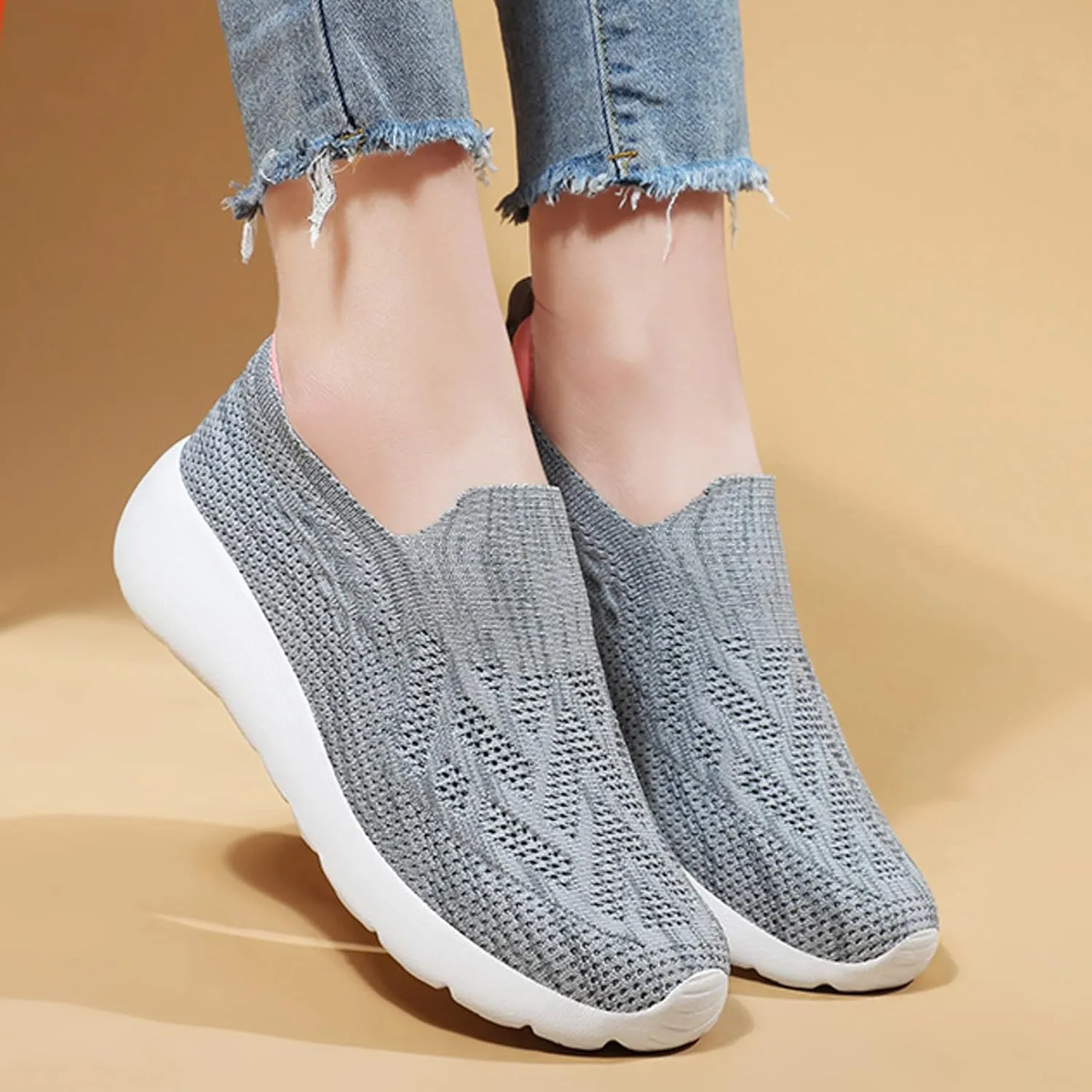 Comfort Wear Orthowear Shoes for Women, Fashion Comfortwear Ortho Shoes for Women Plantar Fasciitis Comfortable Air Cushion Ortho Breathable Stretch Cushion Sneakers