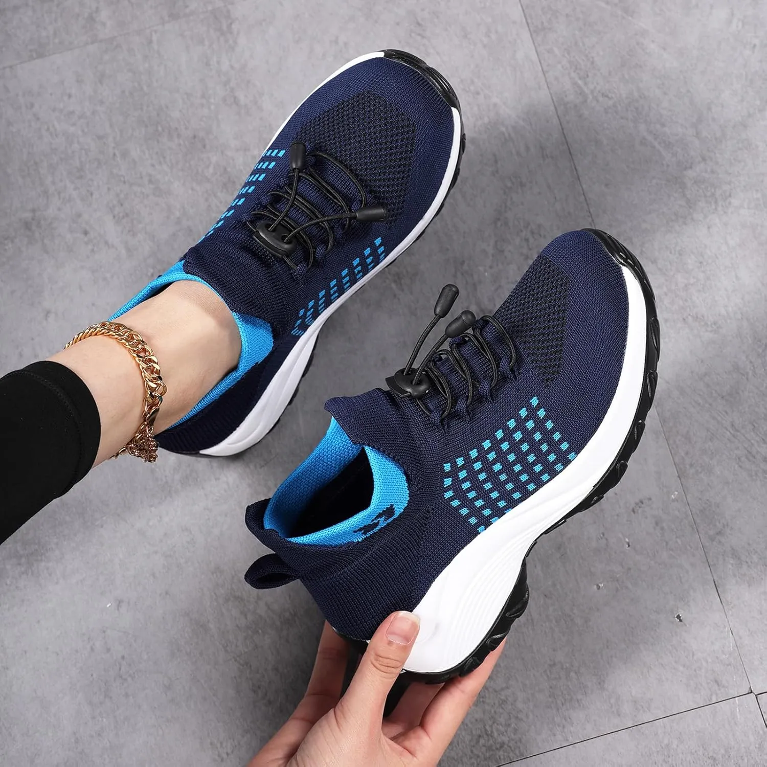 Comfort Wear Orthowear Shoes for Women Men Comfortwear Ortho Stretch Cushion Shoes Women Plantar Fasciitis Walking Shoe Slip On Trainers Comfortable Casual Ladies Athletic Sneakers Thick Bottom