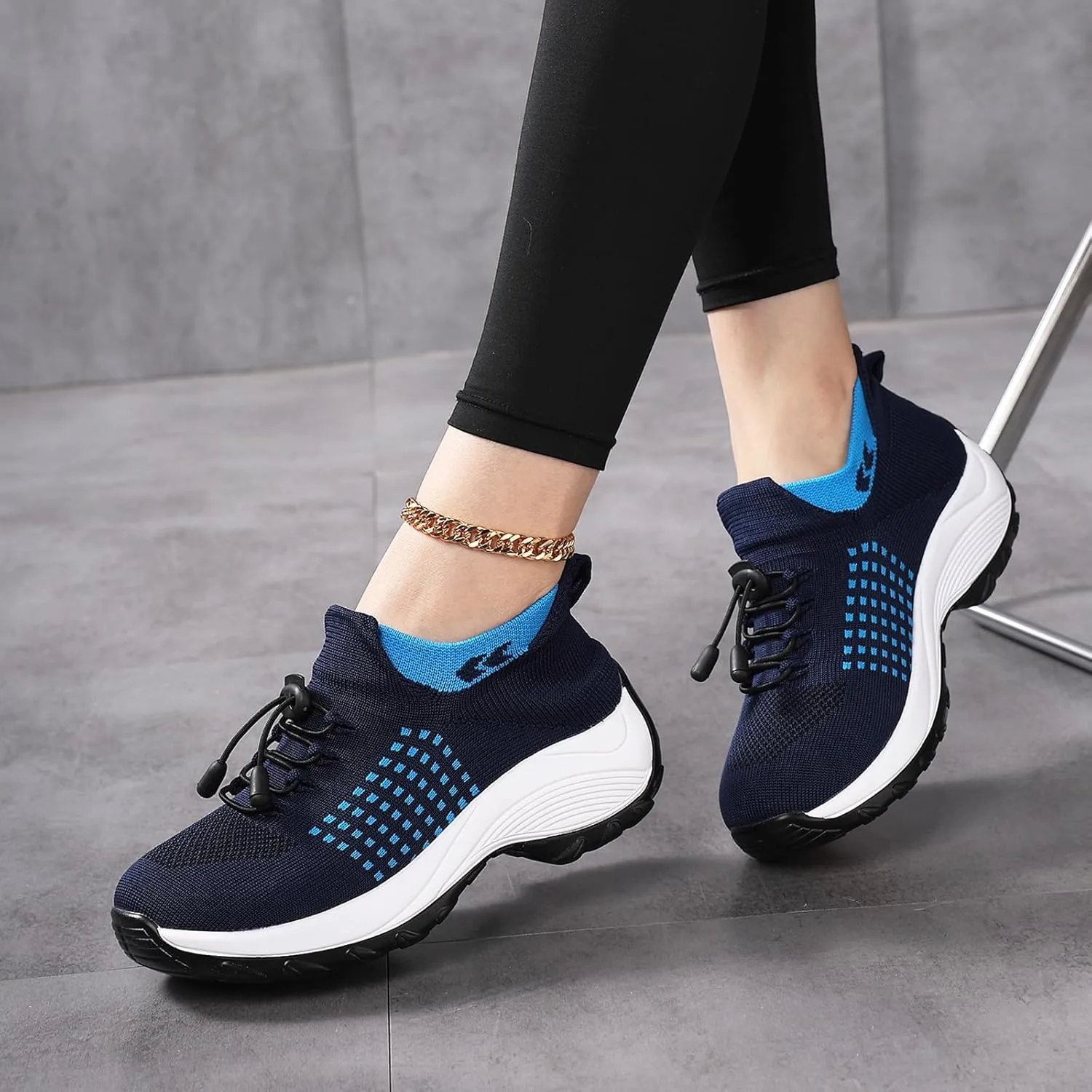 Comfort Wear Orthowear Shoes for Women Men Comfortwear Ortho Stretch Cushion Shoes Women Plantar Fasciitis Walking Shoe Slip On Trainers Comfortable Casual Ladies Athletic Sneakers Thick Bottom