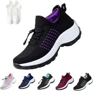 Comfortwear Ortho Shoes for Women Plantar Fasciitis, Orthopedic Sneakers Breathable Women Walking Shoes Slip on Shoes