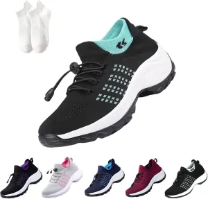 Comfortwear Ortho Shoes for Women Plantar Fasciitis, Orthopedic Sneakers Breathable Women Walking Shoes Slip on Shoes