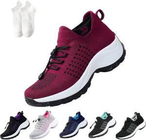 Comfortwear Ortho Shoes for Women Plantar Fasciitis, Orthopedic Sneakers Breathable Women Walking Shoes Slip on Shoes