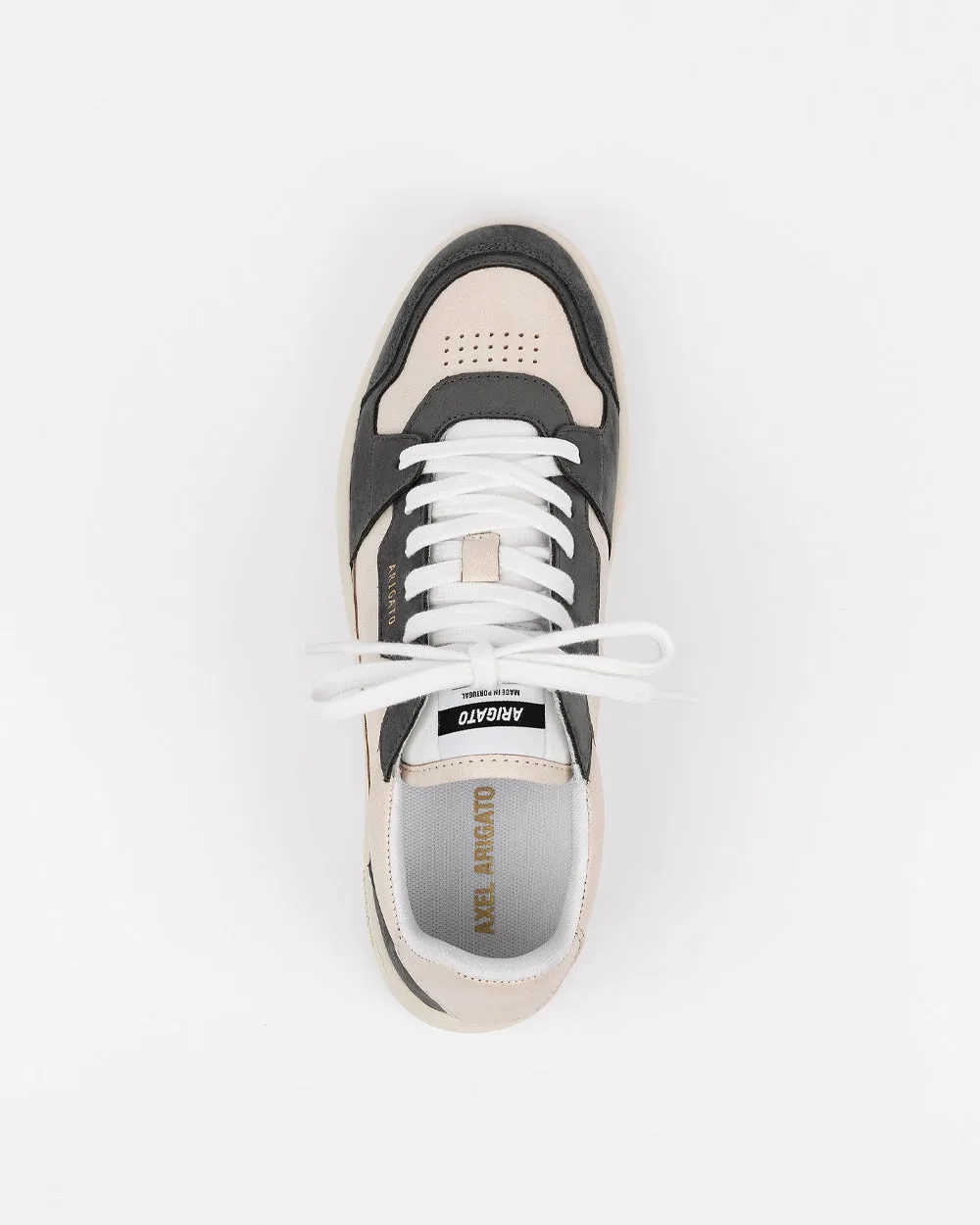 Dice Lo White / Grey Low Top Sneakers