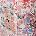 Floral Print Longline Semi Sheer Shirt