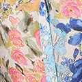 Floral Print Longline Semi Sheer Shirt