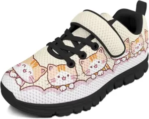 Girls Running Sports Shoes Breathable Kids Athletic Causal Shoes for Daily Wear