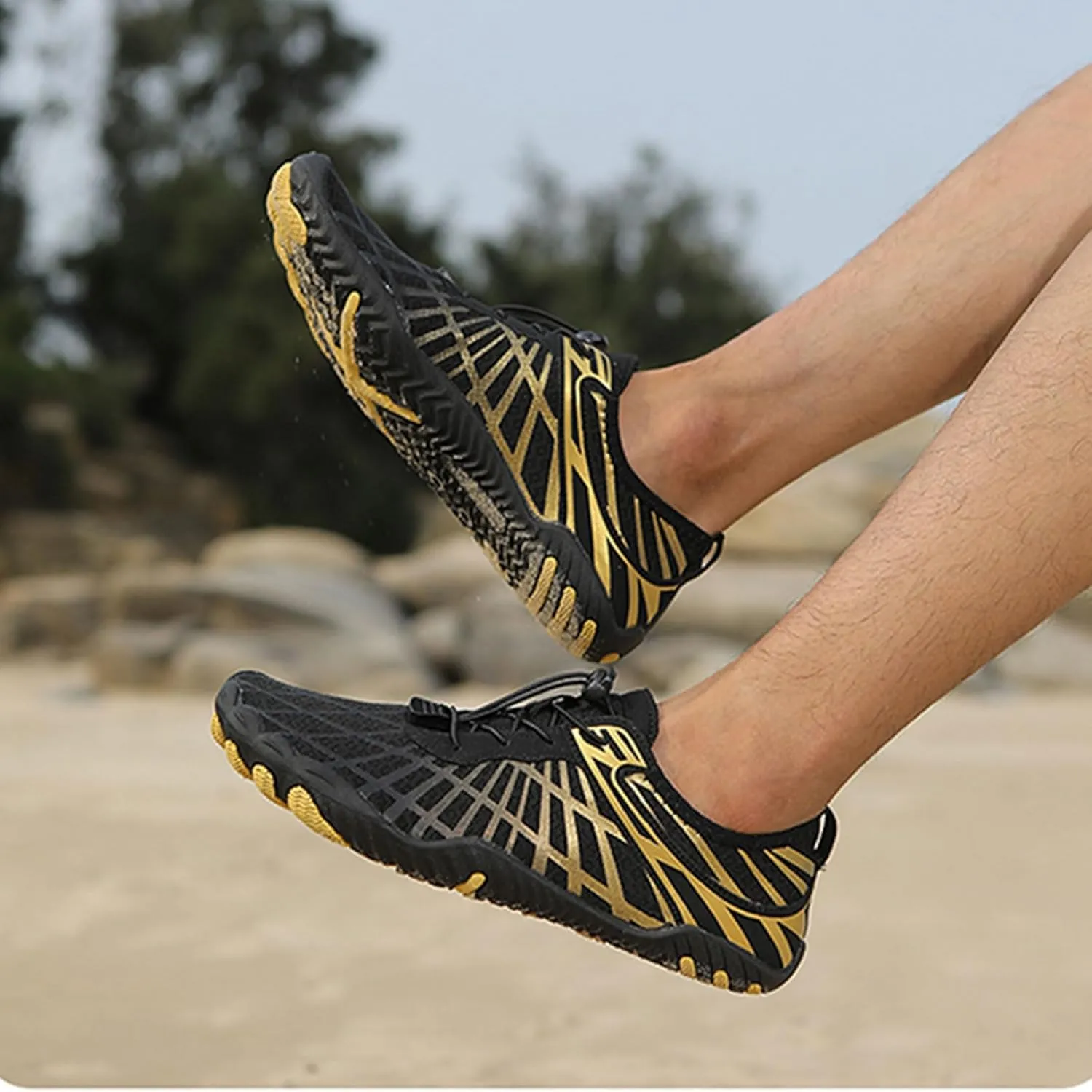 Grounded Footwear for Women Men with Neuropathy Water Shoes Quick-Dry Aqua Socks Swim Beach Barefoot Diabetic Shoes Walking Wide Toe Box Sneakers for Hike Yoga Lightweight Comfortable Breathable