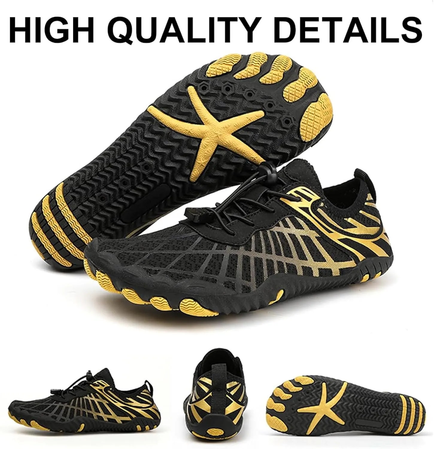 Grounded Footwear for Women Men with Neuropathy Water Shoes Quick-Dry Aqua Socks Swim Beach Barefoot Diabetic Shoes Walking Wide Toe Box Sneakers for Hike Yoga Lightweight Comfortable Breathable