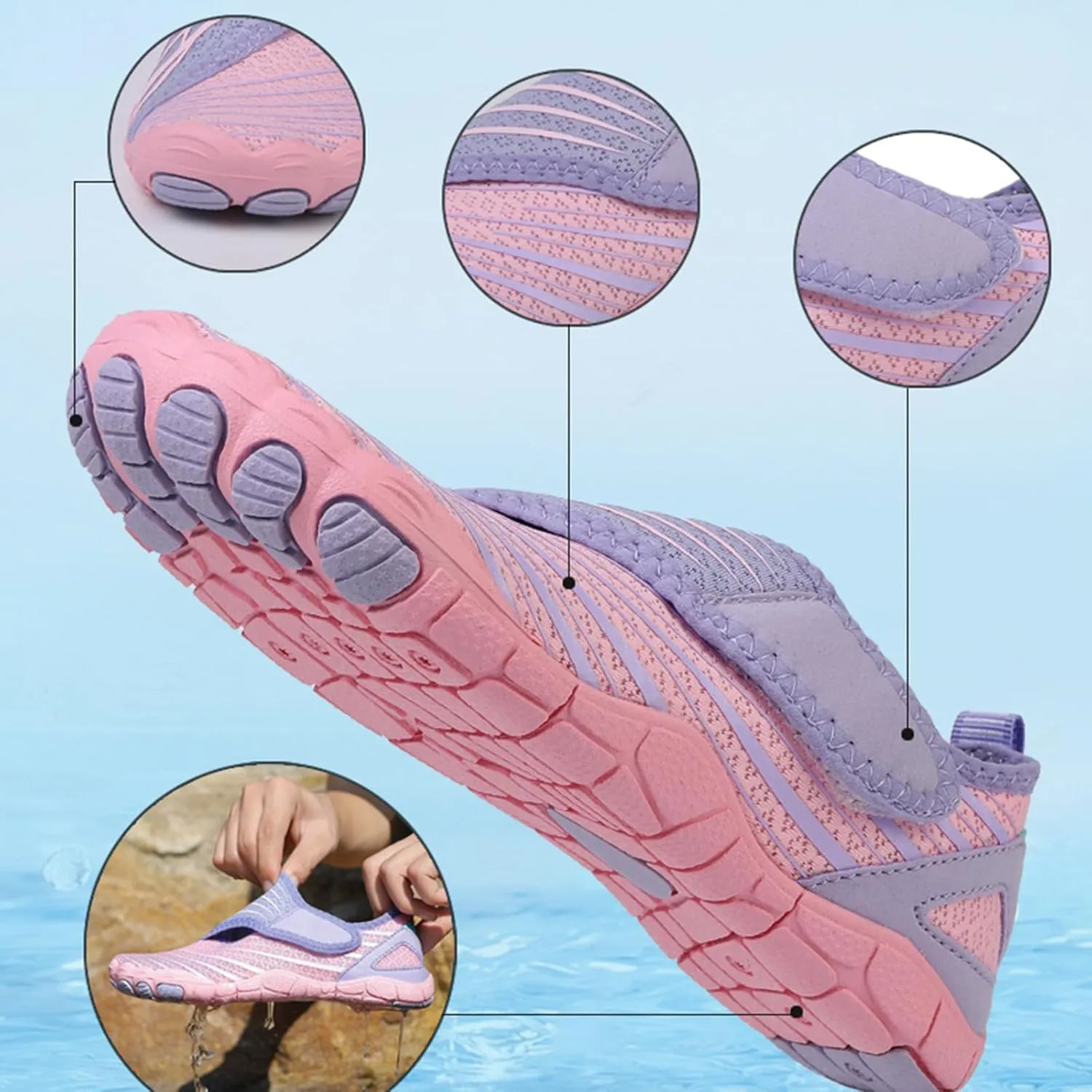 Grounded Footwear for Women&Men with Neuropathy Hiking Footwear Barefoot Womens Shoes Women Healthy Non-Slip Unisex Water Hike Shoes Wide Toe Box Sneakers Pro Barefoot Waterproof Lightweight