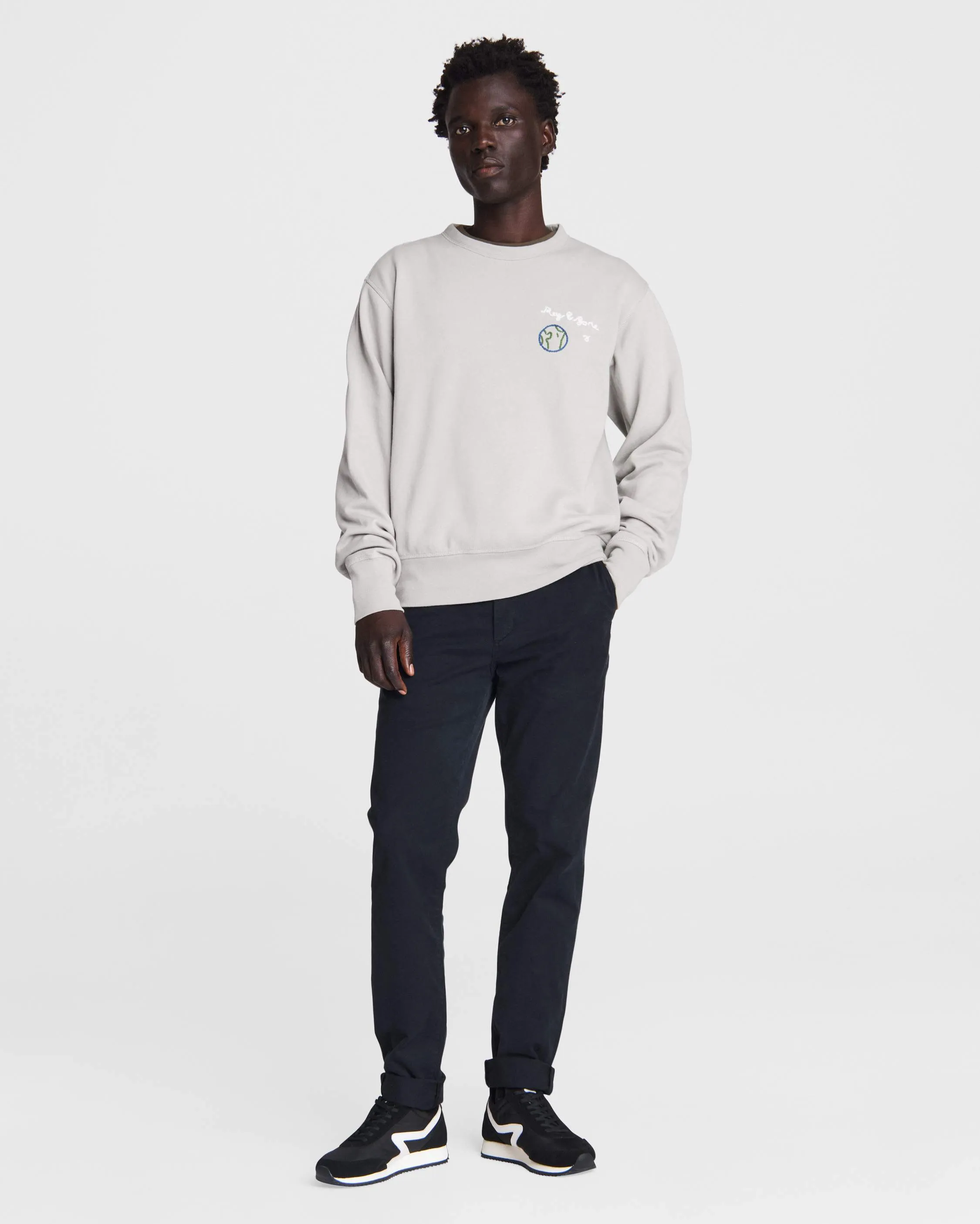 Hand-Knit Graphic City Sweatshirt
