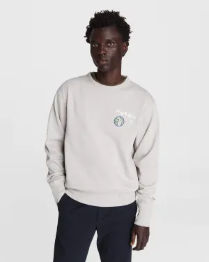 Hand-Knit Graphic City Sweatshirt