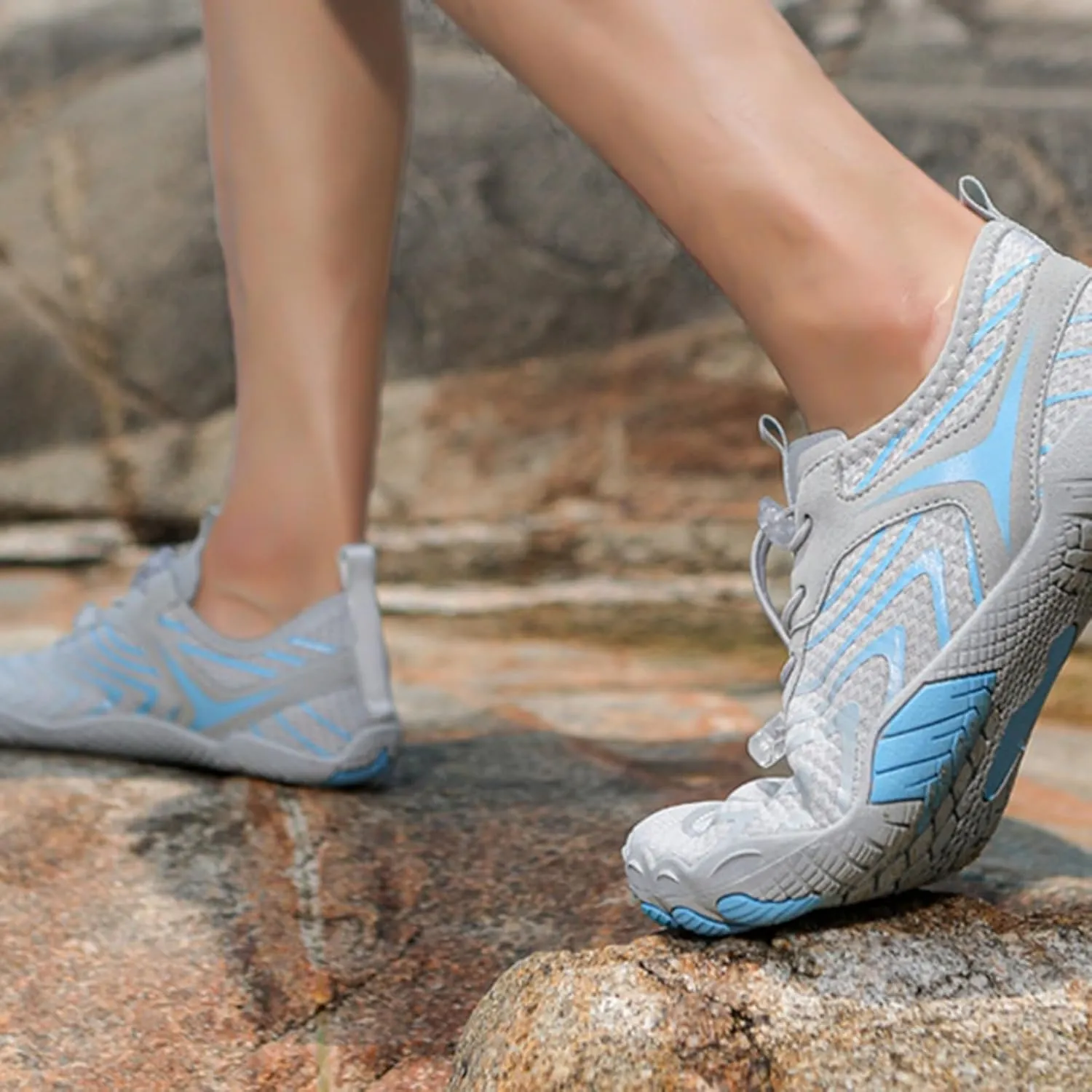 Hiking Barefoot Shoes Women Men Minimalist Wide Toe Box Footwear Athletic Fashion Sneakers Breathable Quick Lace