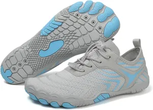 Hiking Barefoot Shoes Women Men Minimalist Wide Toe Box Footwear Athletic Fashion Sneakers Breathable Quick Lace